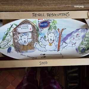 Vintage 2010 ARTables "Rexall Resolutions" Limited Ed Winter Olympics Platter